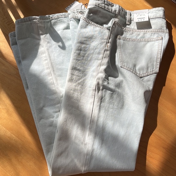 ZARA Straight Leg Jeans NEW - Picture 3 of 6